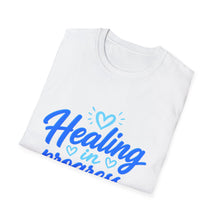 Load image into Gallery viewer, Healing In Progress T-Shirt — Mental Health Recovery Tee, Loading Bar Design
