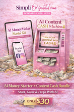 Load image into Gallery viewer, AI Money Starter + Content Cash Bundle
