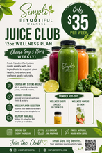 Load image into Gallery viewer, Simpli BeYoutiful Juice Club — 12oz Wellness Plan