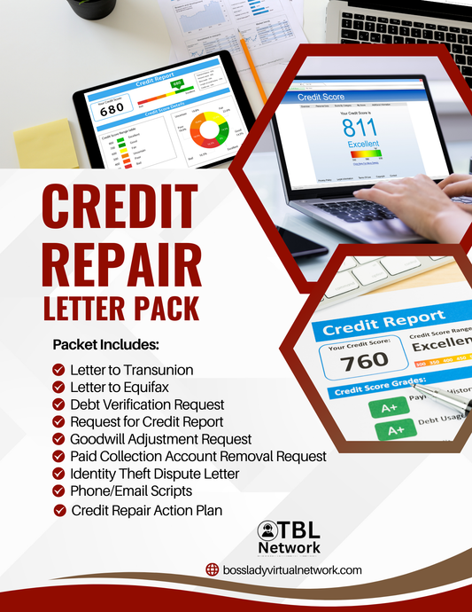 Credit Repair Letters Bundle
