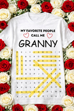Load image into Gallery viewer, Personalized Word Search Shirt – Mother’s Day Collection