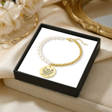 Load image into Gallery viewer, Premium Pearl &amp; Gold Coin Bracelet: Mother of Pearl