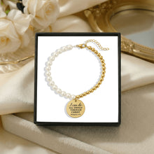 Load image into Gallery viewer, Premium Pearl &amp; Gold Coin Bracelet: Mother of Pearl
