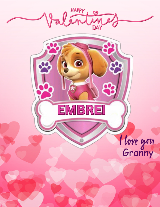 Skye Paw Patrol Candy Gram