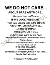 Load image into Gallery viewer, We Do Not Care Club T-Shirt – For Women Who’ve Had Enough (In the Best Way) 🖤